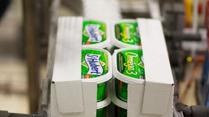 Dans son usine historique de Ludres (Meurthe-et-Moselle), St Hubert produit chaque année 80 millions de barquettes de margarine allégée à tartiner.